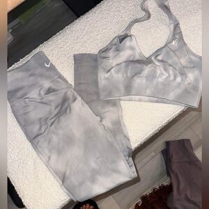 TLF workout set. Halter top bra size small, leggings small.